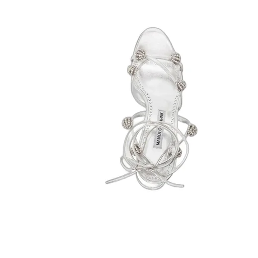 Crystal Detail High-Heeled Sandals