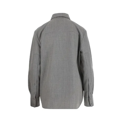 Long-Sleeved Checked Shirt
