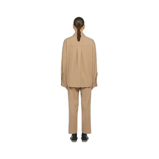 Tapered Cropped Tailored Trousers