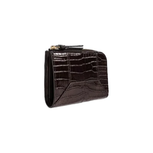 Crocodile-Effect Zip Wallet