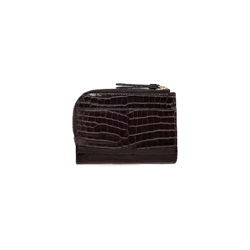 Crocodile-Effect Zip Wallet
