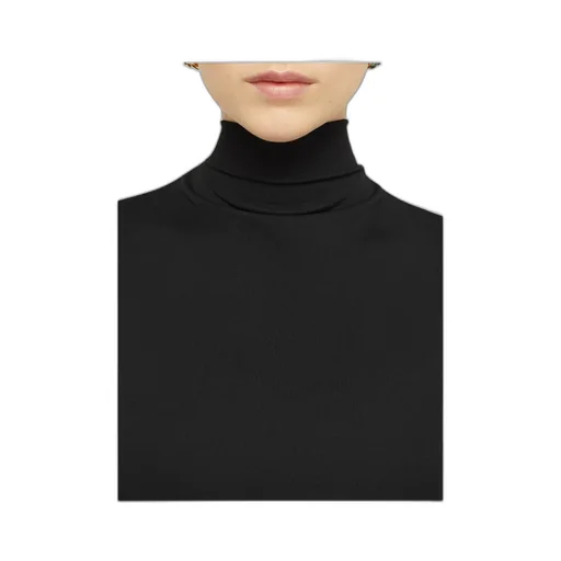 High-Neck Midi Dress