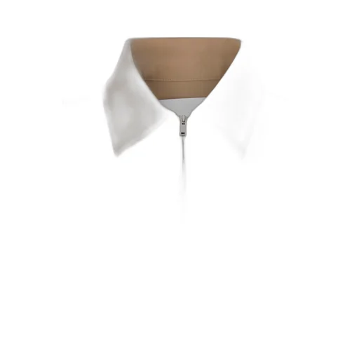 Zip-Up Gabardine Shirt