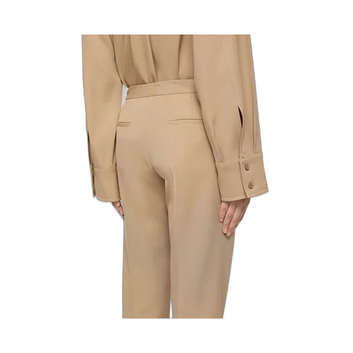 Tapered Cropped Tailored Trousers