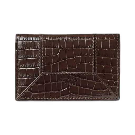 Nello Crocodile-Effect Leather Wallet