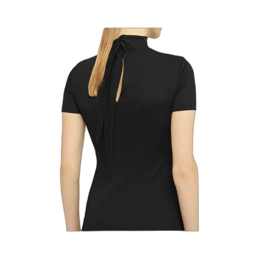 High-Neck Midi Dress