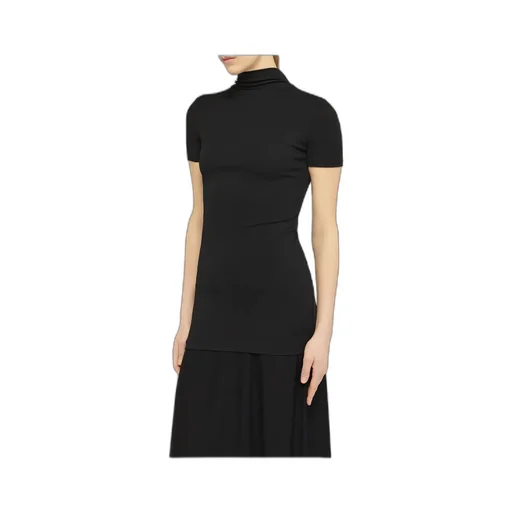 High-Neck Midi Dress