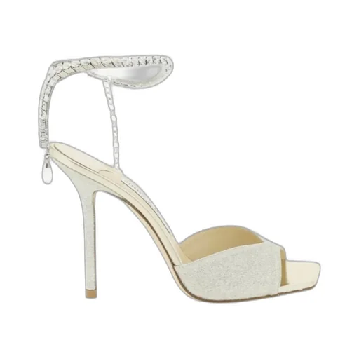 Crystal Embellished High-Heeled Sandals