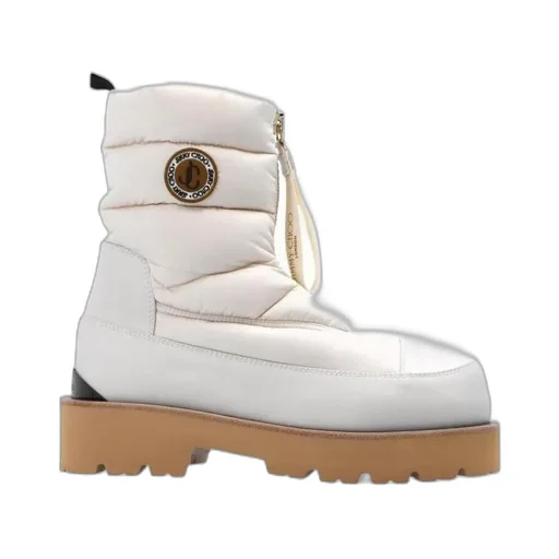 Logo Patch Quilted Snow Boots