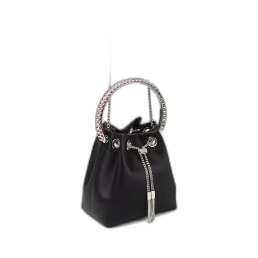 Crystal Decorated Bucket Shoulder Bag