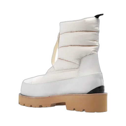 Logo Patch Quilted Snow Boots