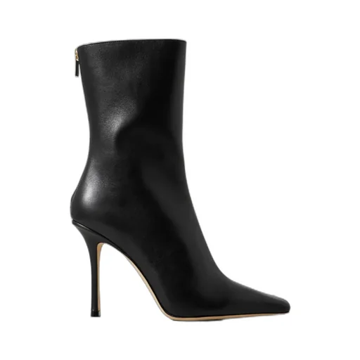 Agathe Zipped Pointed-Toe Boots