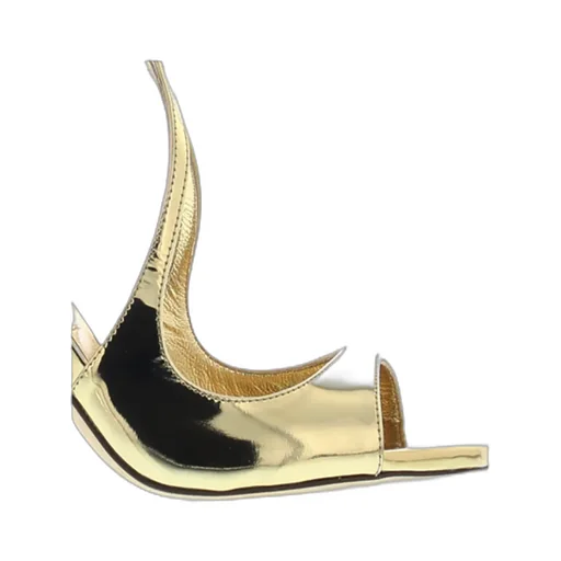 Metallic High-Heeled Sandals
