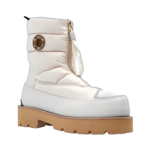 Logo Patch Quilted Snow Boots