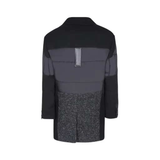 Double-Breasted Spliced Coat