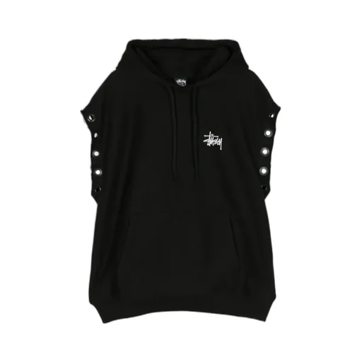 Logo-Print Sleeveless Hoodie
