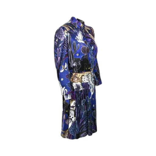 Printed Long-Sleeved Dress