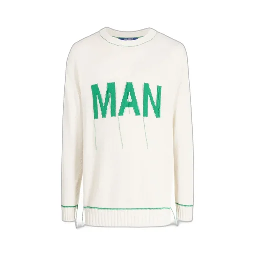 Logo Intarsia Knit Crewneck Jumper