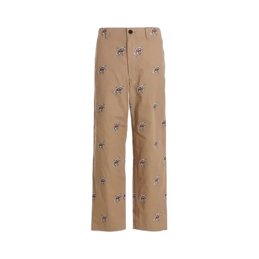 Graphic-Print Cotton Trousers