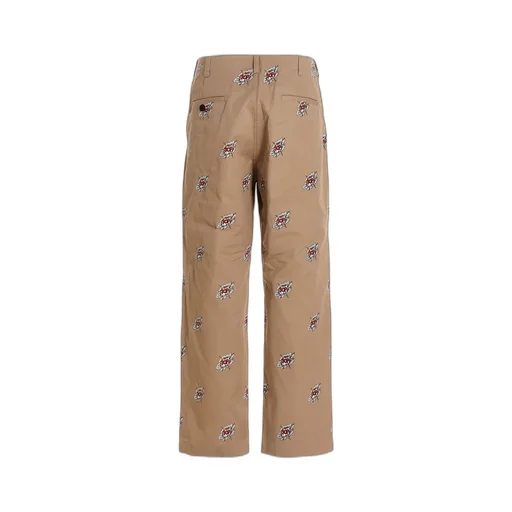 Graphic-Print Cotton Trousers