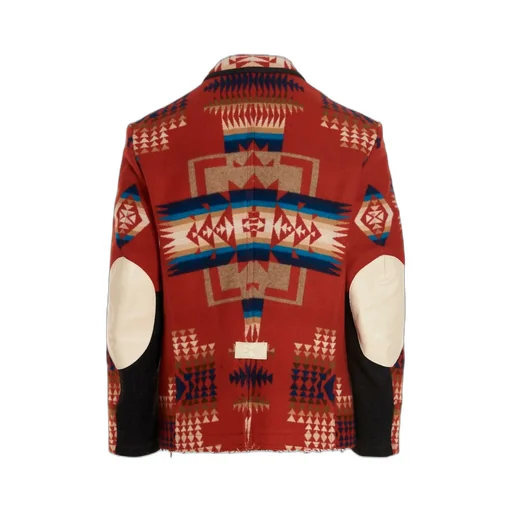 All-Over Pattern Single-Breasted Jacket