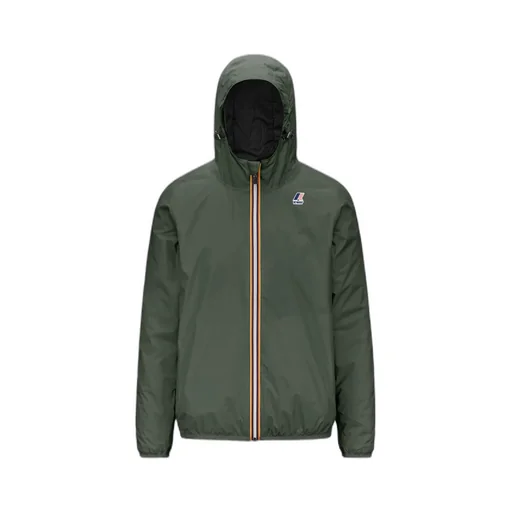 Logo Printed Hooded Zipped Jacket