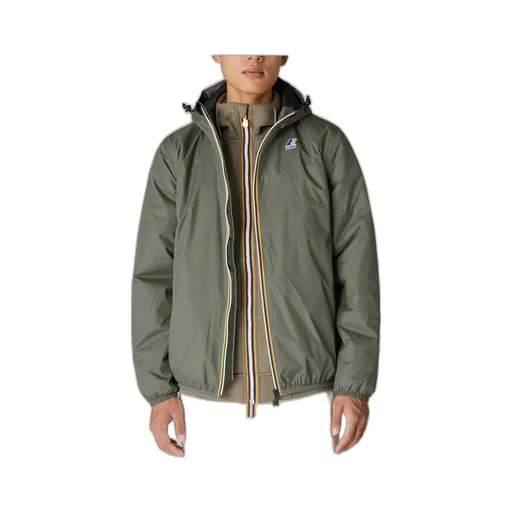 Logo Printed Hooded Zipped Jacket