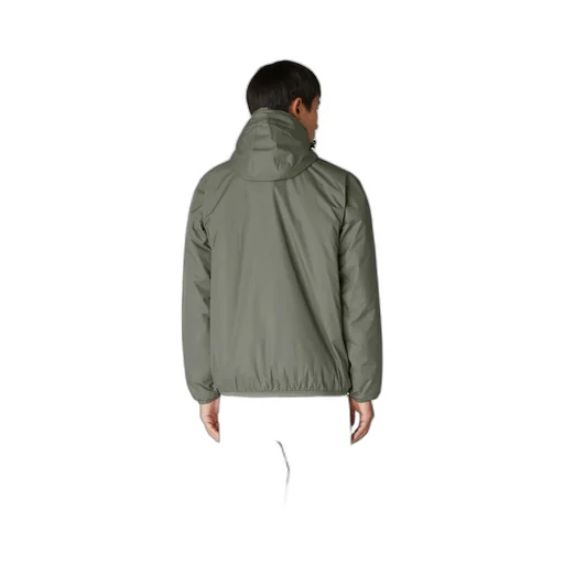 Logo Printed Hooded Zipped Jacket