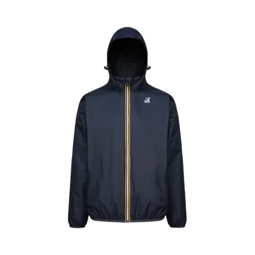 Logo Printed Hooded Zipped Jacket