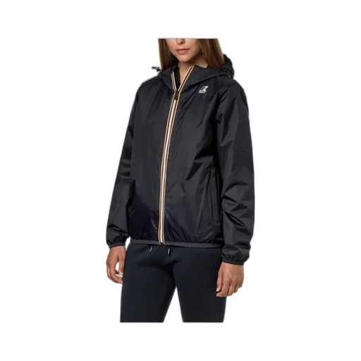 Logo Printed Hooded Zipped Jacket