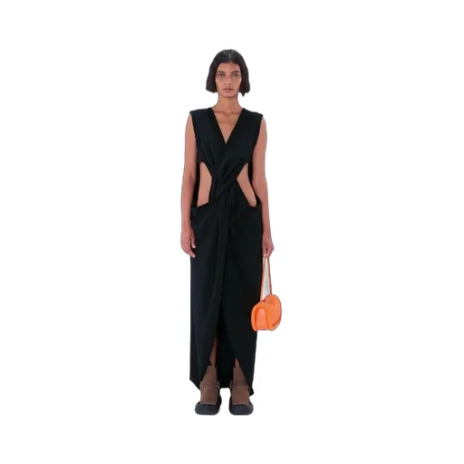 Twist-Front Maxi Dress