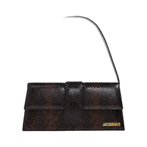 Le Chouchou Snakeskin Leather Flap Shoulder Bag