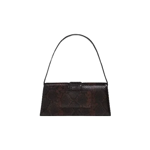Le Chouchou Snakeskin Leather Flap Shoulder Bag