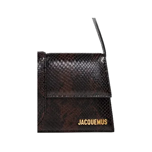 Le Chouchou Snakeskin Leather Flap Shoulder Bag