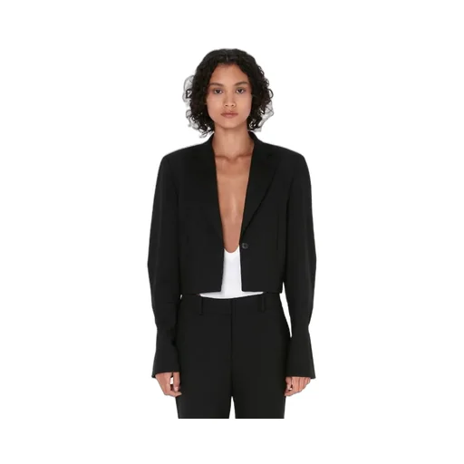 Ring-Detail Cropped Blazer