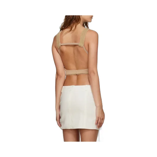 Backless Knitted Vest Top