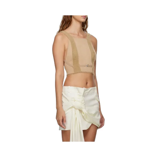Backless Knitted Vest Top