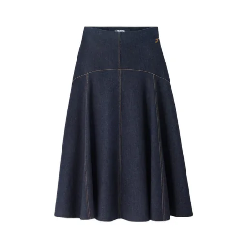 Flared Denim Skirt