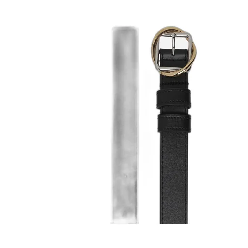 Two-Tone Metal Buckle Belt