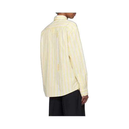 Striped Collared Long-Sleeve Shirt
