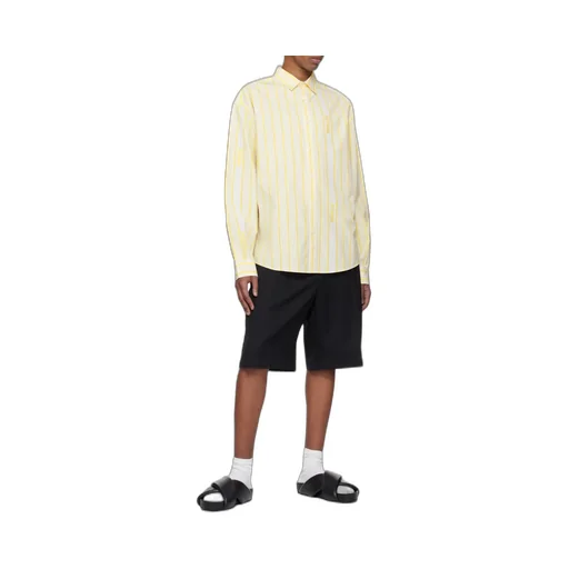 Striped Collared Long-Sleeve Shirt