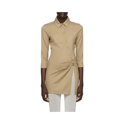 Ruched Long-Sleeved Top