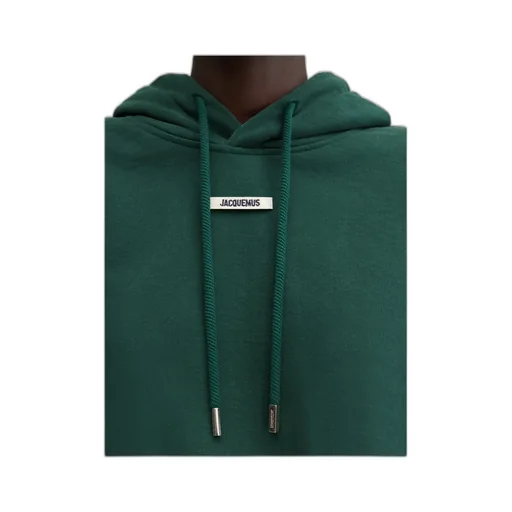 Logo Patch Drawstring Hoodie