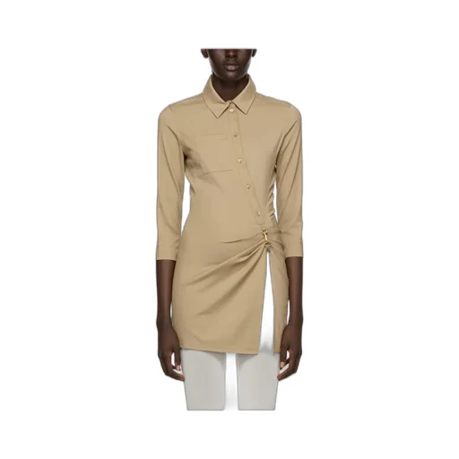 Ruched Long-Sleeved Top