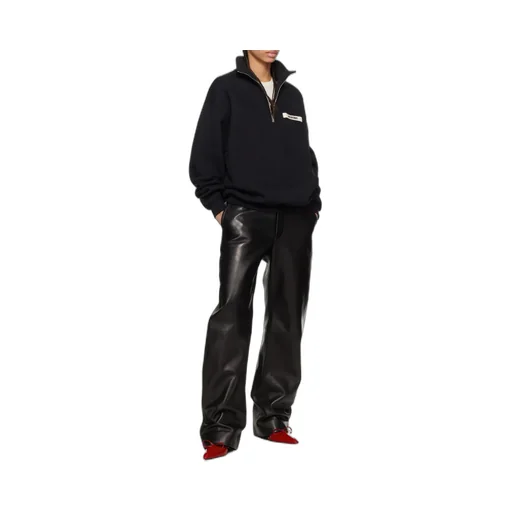 Logo Patch Quarter-Zip Sweater