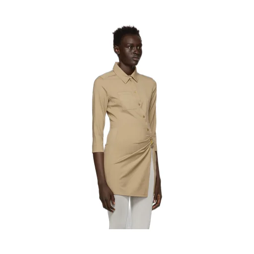 Ruched Long-Sleeved Top