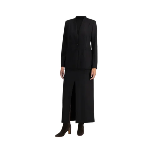 Single-Breasted Merino Wool Blazer