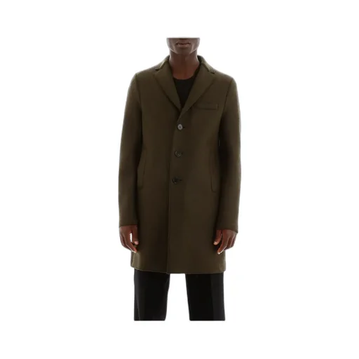 Single-Breasted Virgin-Wool Coat
