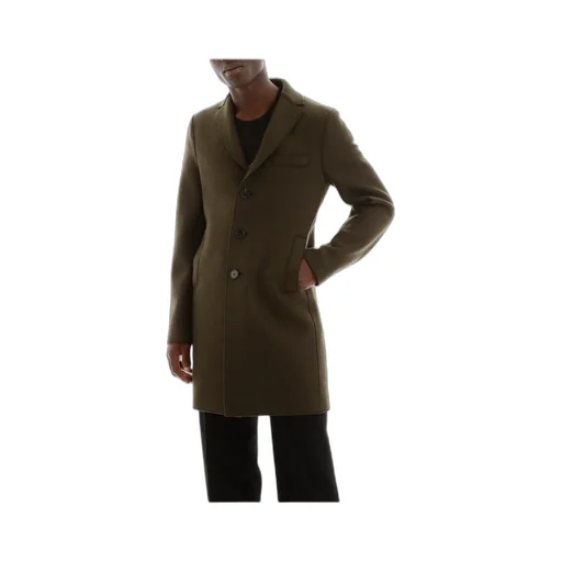Single-Breasted Virgin-Wool Coat