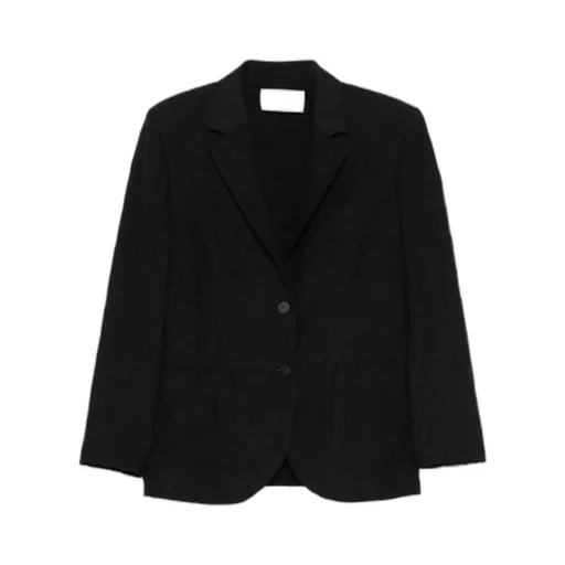 Crinkled-Finish Blazer